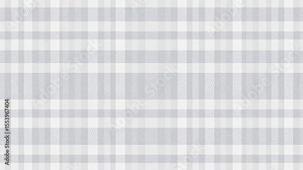 Obraz Subtle light gray and white tartan textile seamless repeat pattern providing a calming and timeless background for various creative applications