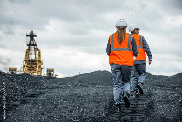 Obraz Pracownicy wydobycia węgla