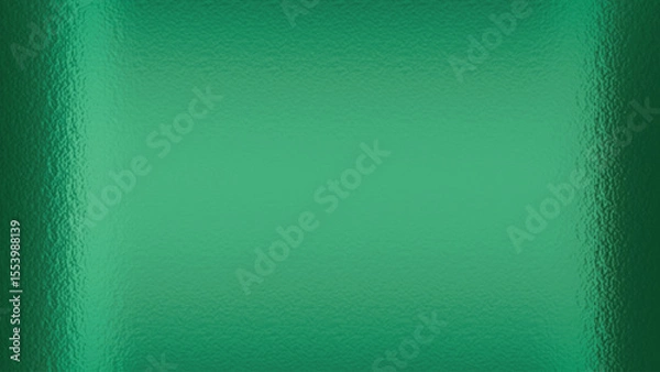 Obraz Emerald green foil frame background vector