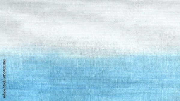 Fototapeta Generative AI, Ivory and Blue Gradient Cotton Canvas Fabric Texture