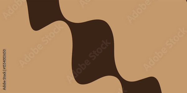 Fototapeta Modern wave layered vector background illustration