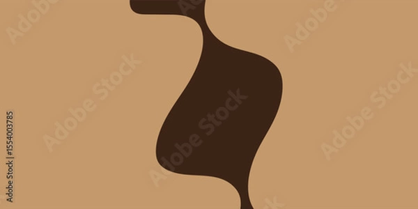 Fototapeta Modern wave layered vector background illustration