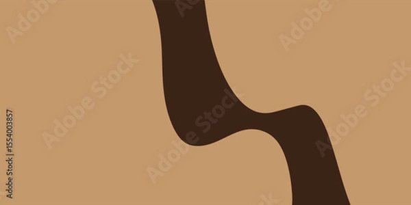 Fototapeta Modern wave layered vector background illustration
