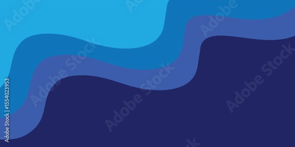 Fototapeta Modern wave layered vector background illustration