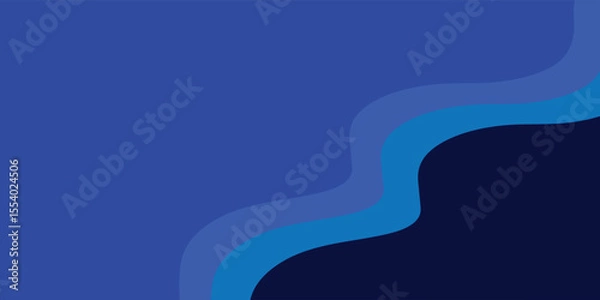 Fototapeta Modern wave layered vector background illustration