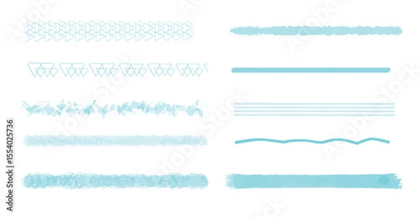 Fototapeta ユニークなライン素材(青)