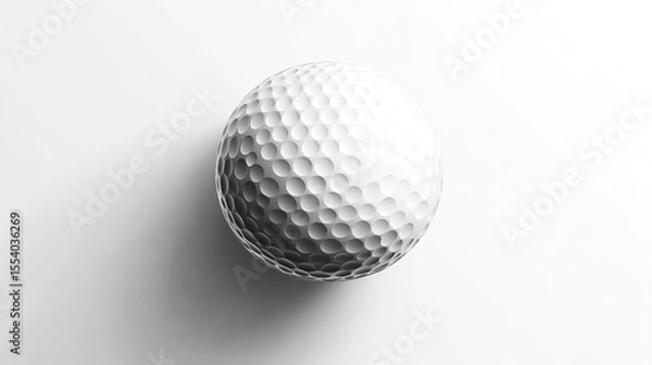 Obraz golf ball on white background