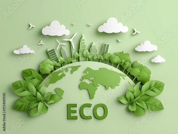 Obraz eco friendly green earth