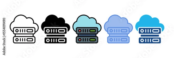 Obraz Cloud Server Icon Element For Design