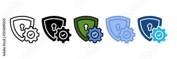 Obraz Security Shield Icon Element For Design