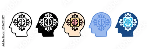 Obraz Artificial Intelligence Icon Element For Design