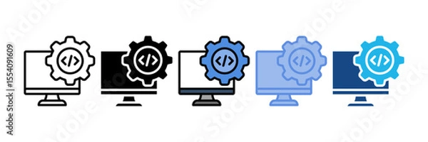 Obraz Dev Environment Icon Element For Design