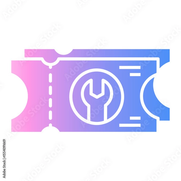 Obraz ticket Gradient icon