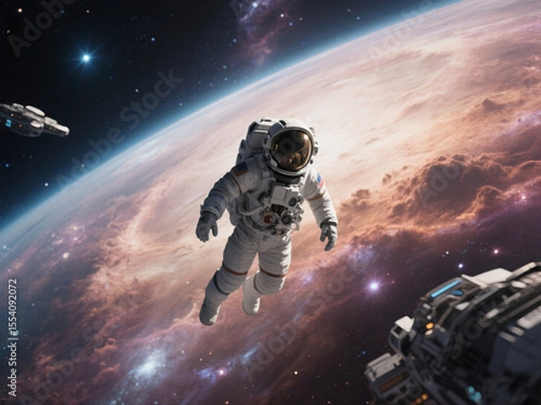 Obraz spaceship and earth