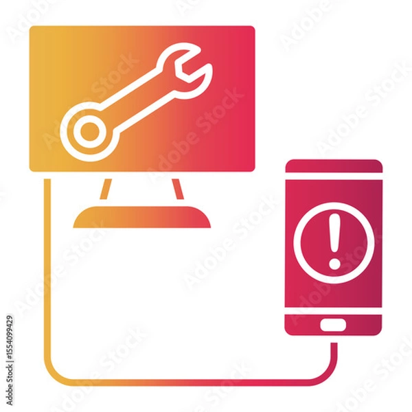 Obraz desktop computer Gradient icon