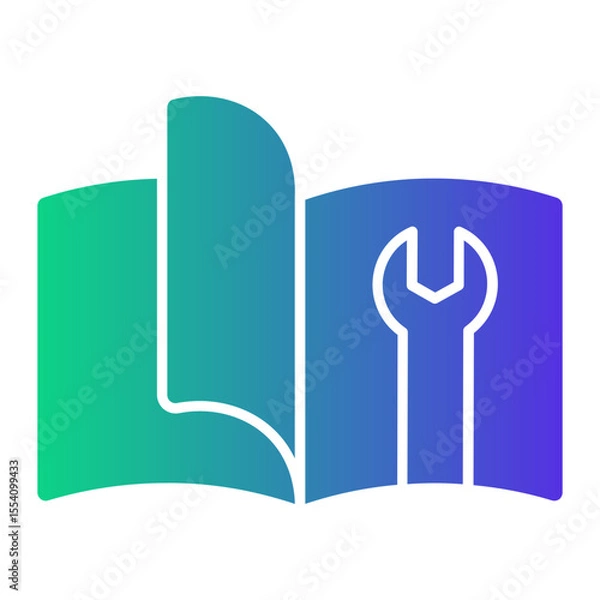 Obraz manual Gradient icon