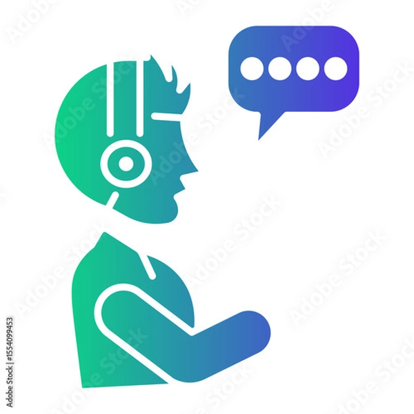 Obraz live chat Gradient icon