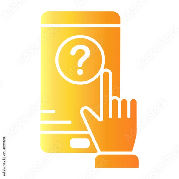 Obraz mobile service Gradient icon
