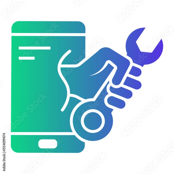 Obraz mobile Gradient icon