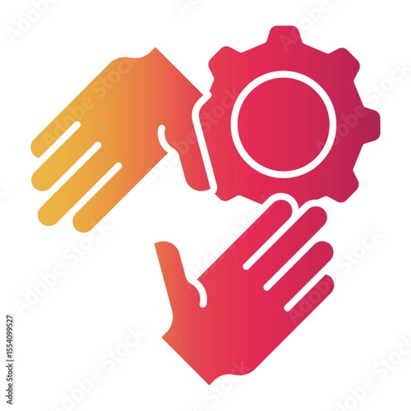 Obraz support Gradient icon