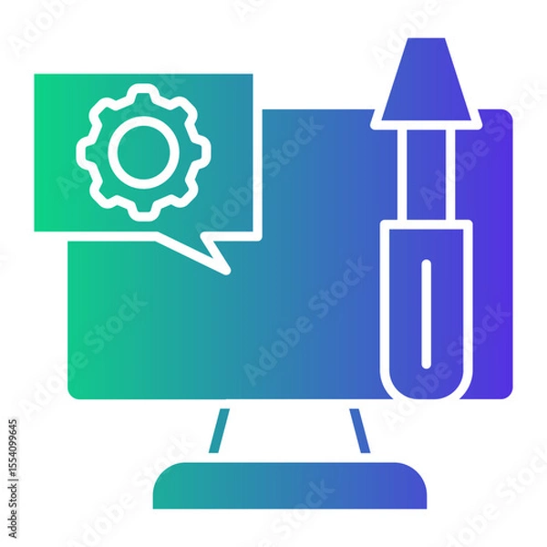 Obraz computer Gradient icon
