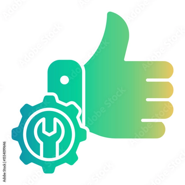 Obraz customer satisfaction Gradient icon