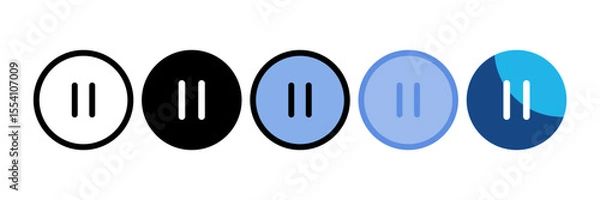 Obraz Pause Button Icon Element For Design