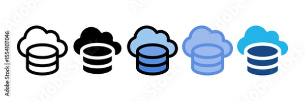 Obraz Cloud Storage Icon Element For Design