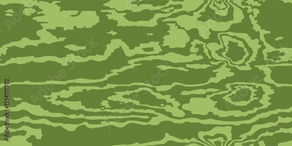 Obraz Vector wooden green pattern. Wood grain seamless wave texture. Dense lines. Abstract background