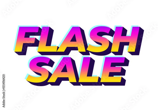 Obraz Vibrant Flash Sale text effect Graphic