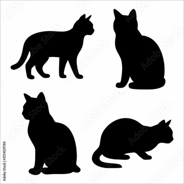 Obraz cat silhouette collection