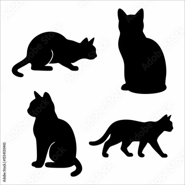 Obraz cat silhouette collection