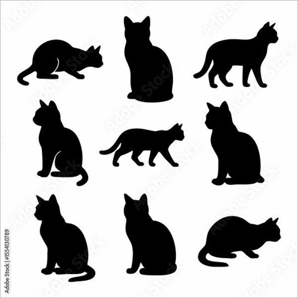 Obraz cat silhouette collection