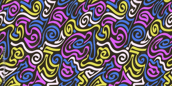 Fototapeta Purple Spiral Psychedelic Abstract Pattern