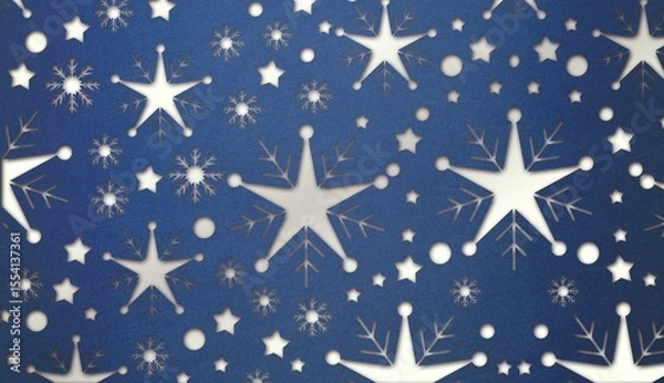 Fototapeta Snowflake wallpaper pattern