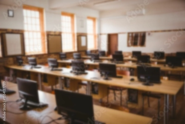Obraz Vacant computer lab in school