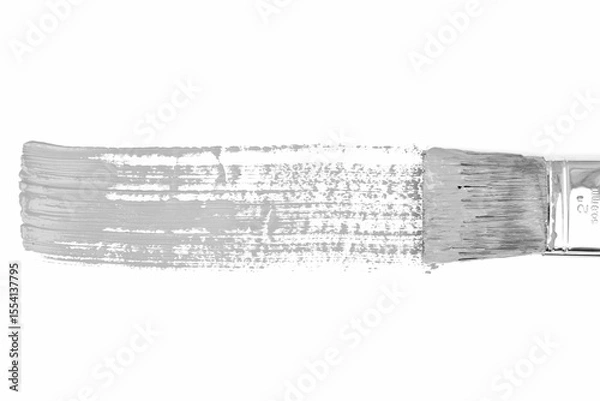 Obraz Gray paint strokes with brush