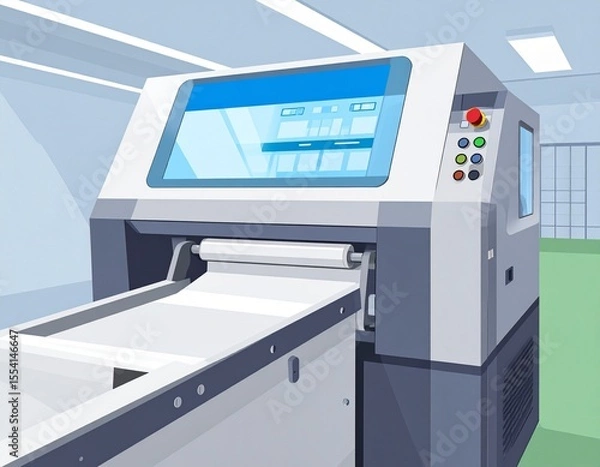 Fototapeta advanced label printing machine with digital control display