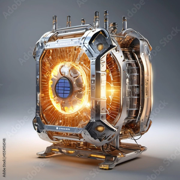 Obraz Solar Forge Scientific Illustration: Product Visualization Style