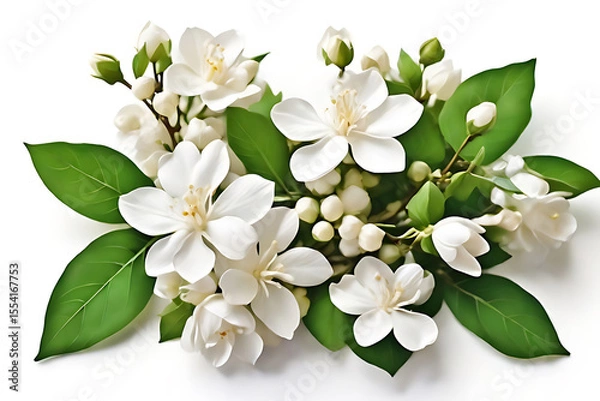 Fototapeta Beautiful white apple tree blossoms on a branch, blooming in spring