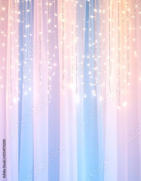 Fototapeta フェアリーライト／夢のような輝きと柔らかなグラデーションGenerated image