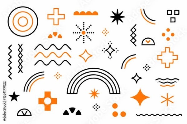 Fototapeta set of vector icons