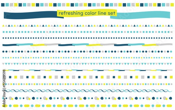 Fototapeta refreshing_color_line_set_01
