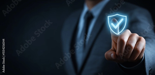 Fototapeta Quality management with Quality Assurance or QA and Quality Control or QC and improvement. Standardization and certification concept. Compliance to regulations and standards. Concept with manager.