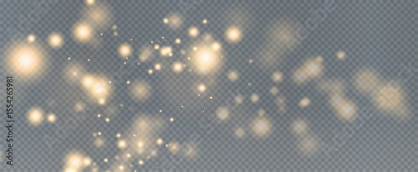 Obraz Abstraction, glowing, gold, sparkling, and light PNGs shine with elegance. Gold, glowing, abstraction, light, and sparkling are perfect for Overlay. All PNGs are transparent.