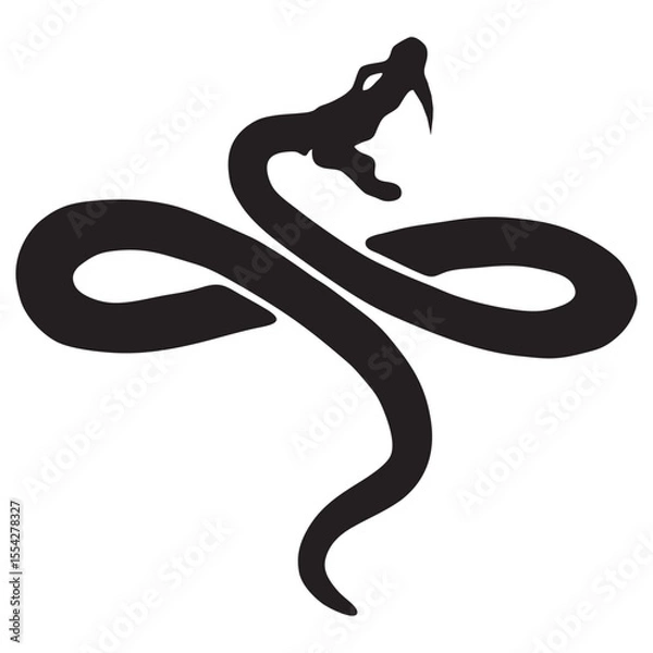 Obraz infinity snake icon


