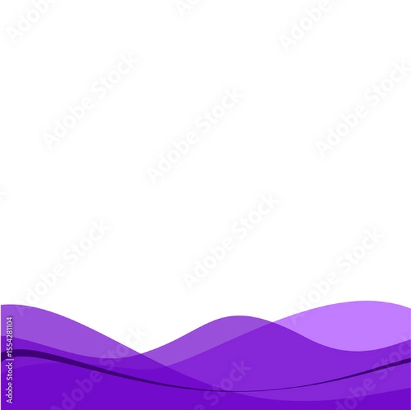 Obraz Purple Abstract Wave 