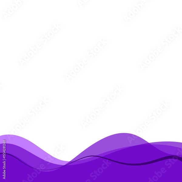 Obraz Purple Abstract Wave 