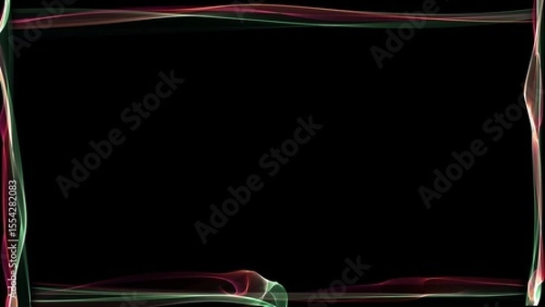 Fototapeta Display tech magic interface overlays. Picture frame on isolated background. Border texture overlay for banner or cover.