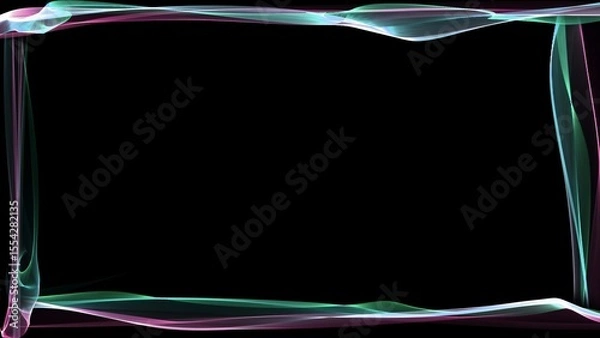 Fototapeta Display tech magic interface overlays. Picture frame on isolated background. Border texture overlay for banner or cover.